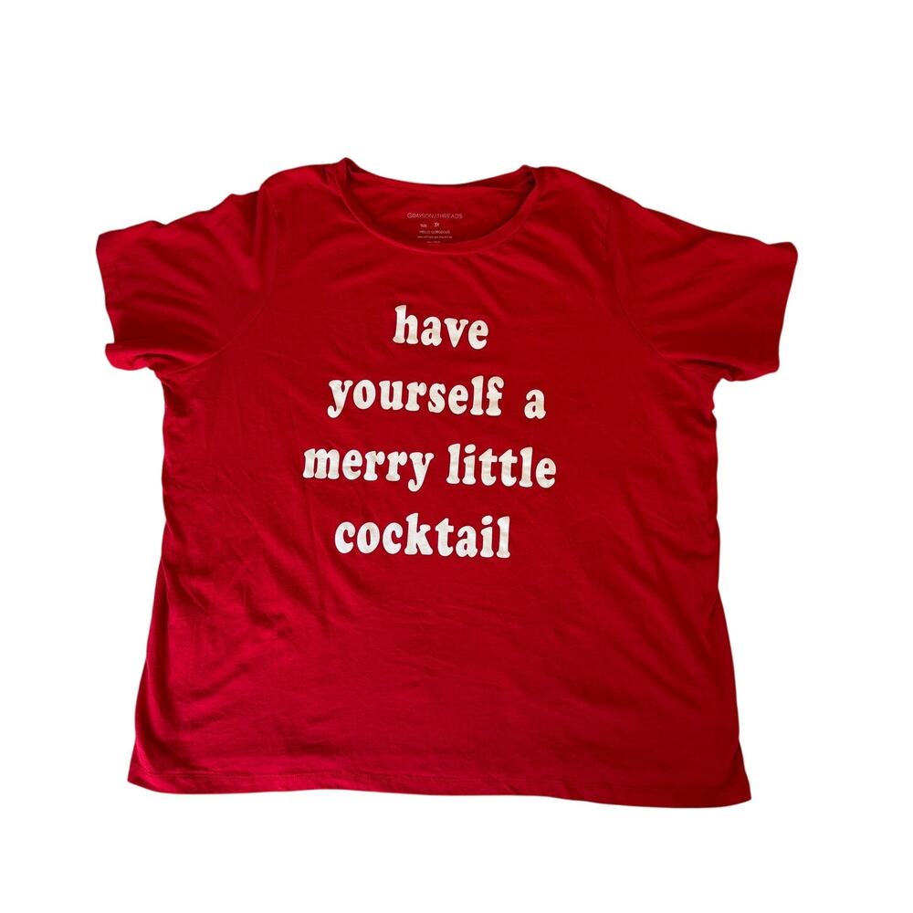 Have Yourself a Merry Little Cocktail T-Shirt 3X